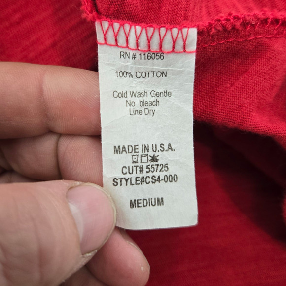 Jess & Jane Red Christmas Tree Poinsettia Graphic A-Line Tunic Top Size Medium - Picture 7 of 8